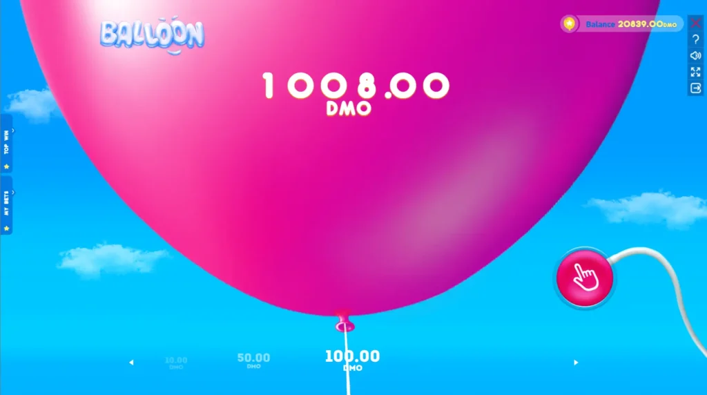 1Win Balloon promoción Argentina